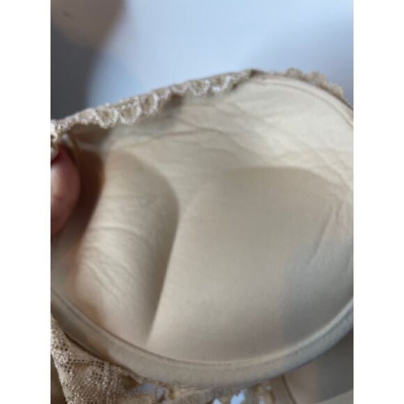 Smart & Sexy Push Up Bra 34C Add 2 Cup Sizes Buff Lace Underwire Padded Feminine - Picture 6 of 9